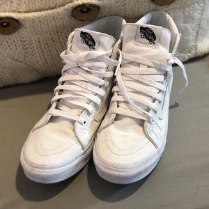 VANS SK-8HI White High Tops